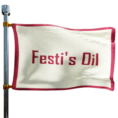 Festi's Oil Service Heating Oil Prices Flag Photo of Festi's Oil Service flag denoting best heating oil prices the company offers