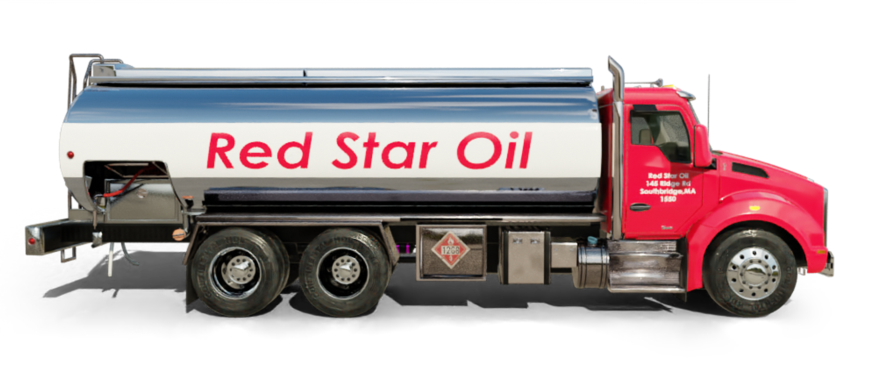 Pioneer Valley Heating Oil and Propane Truck parked at riverside Pioneer Valley Heating Oil and Propane Truck parked at riverside