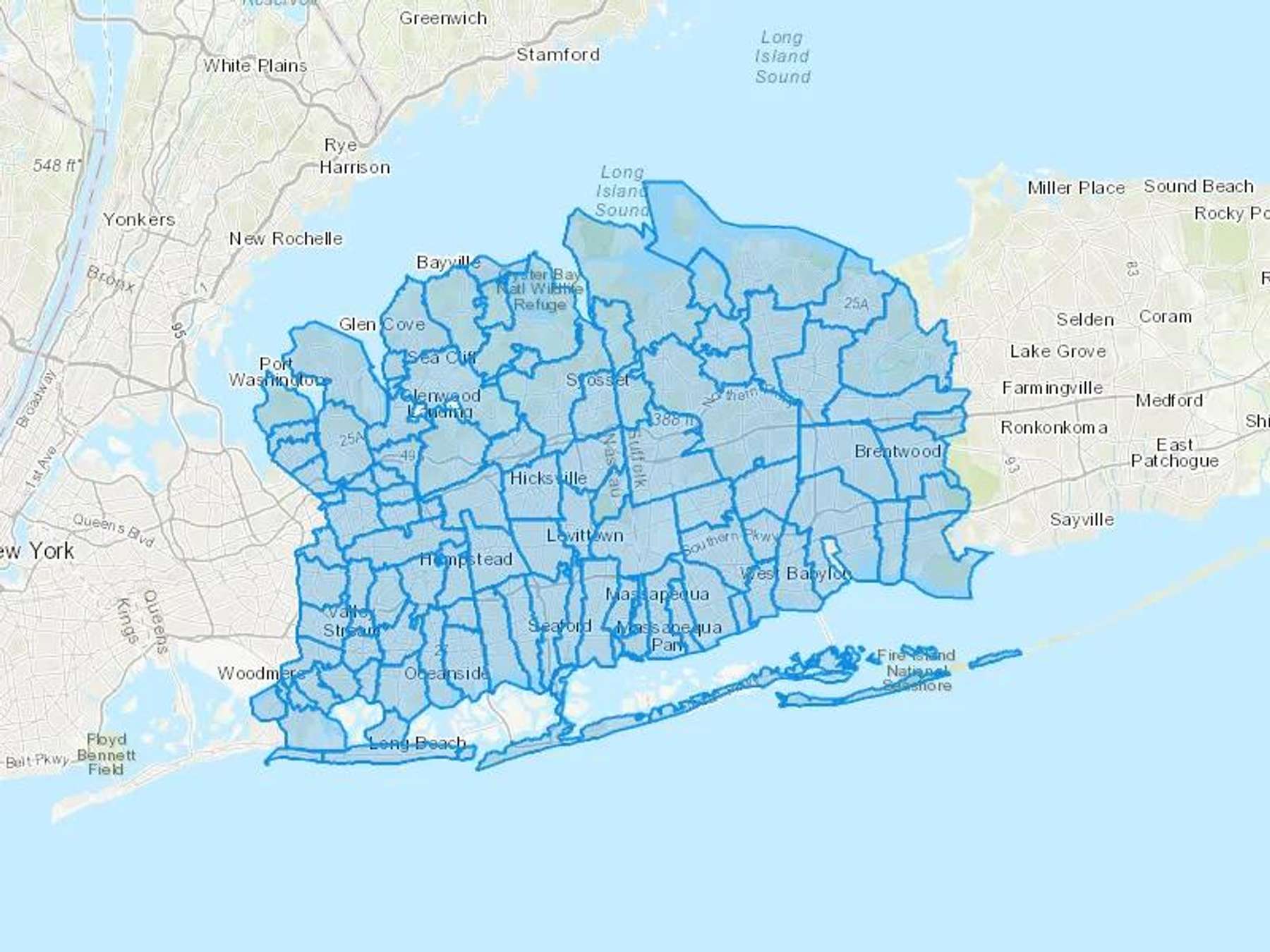 Eklund Park Utilities Inc Cash Heating Oil Delivery Map Map With The Eklund Park Utilities Inc Heating Oil Delivery Area Shaded In Blue