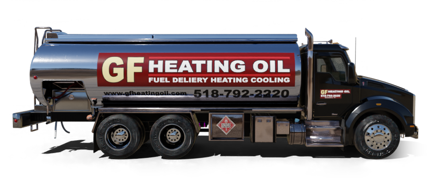 Bel-Mar Oil Heating Oil Truck Bel-Mar Oil residential home heating oil truck parked in the golf club parking lot in Holbrook, Long Island, New York delivering fuel oil.