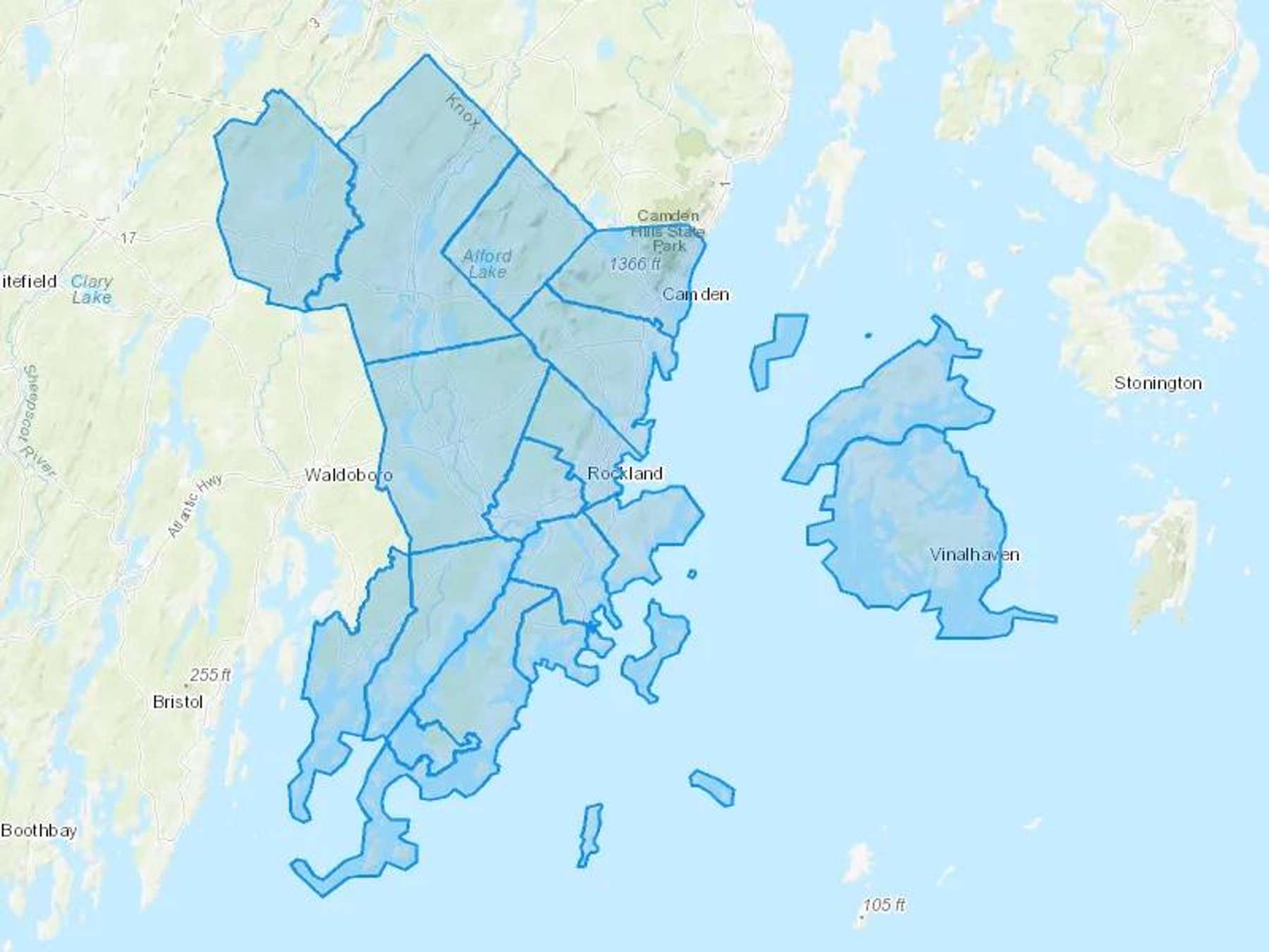 Maritime Energy Cash Heating Oil Delivery Map Map With The Maritime Energy Heating Oil Delivery Area Shaded In Blue