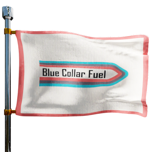Blue Collar Fuel Trucking cash heating oil price logo