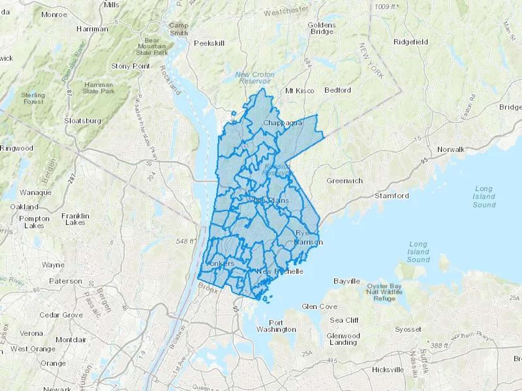 Nrg Heat & Power LLC Cash Heating Oil Delivery Map Map With The Nrg Heat & Power LLC Heating Oil Delivery Area Shaded In Blue