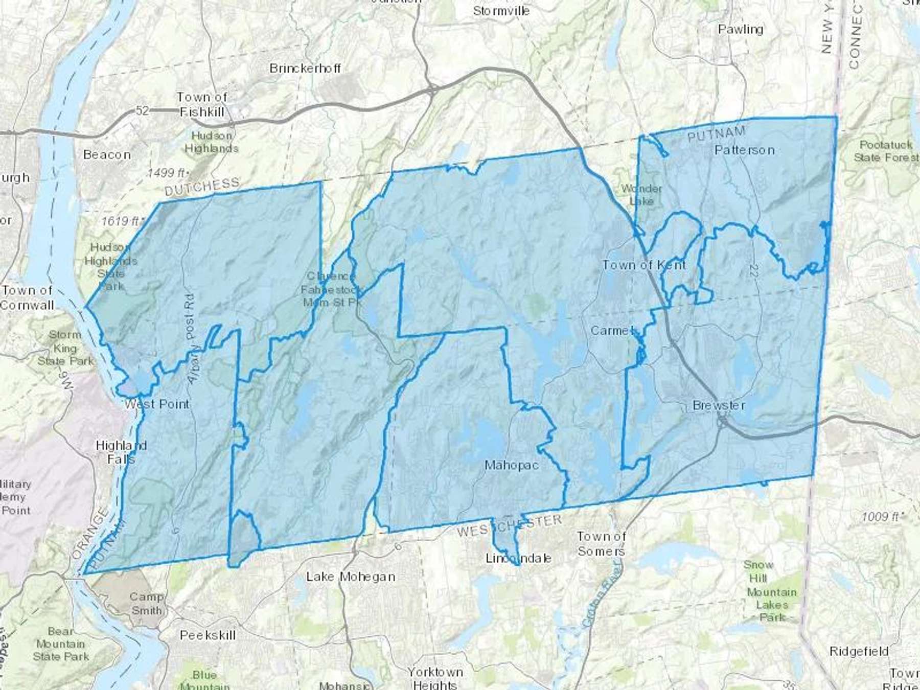 Action Fuel Oil Corp Cash Heating Oil Delivery Map Map With The Action Fuel Oil Corp Heating Oil Delivery Area Shaded In Blue