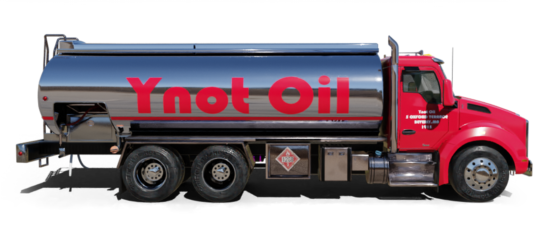 Pioneer Valley Heating Oil and Propane Truck parked at riverside Pioneer Valley Heating Oil and Propane Truck parked at riverside