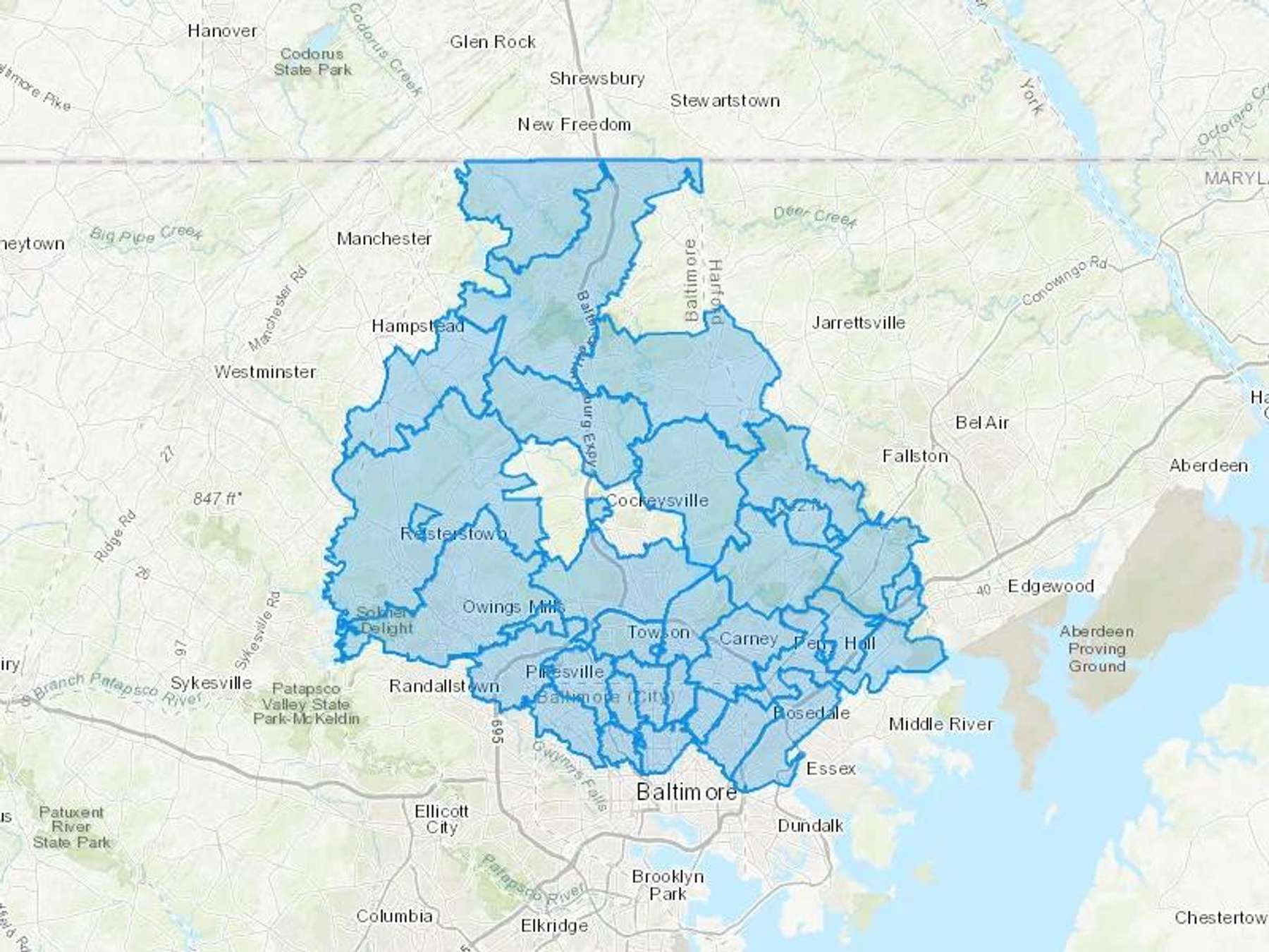 Gerner Energy Cash Heating Oil Delivery Map Map With The Gerner Energy Heating Oil Delivery Area Shaded In Blue