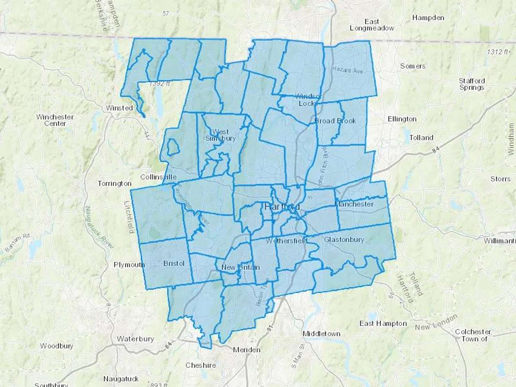 Springer Oil Ltd Cash Heating Oil Delivery Map Map With The Springer Oil Ltd Heating Oil Delivery Area Shaded In Blue