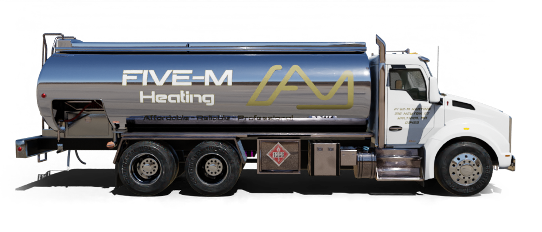 O.K. Petroleum Heating Oil Truck  O.K. Petroleum residential home heating oil truck parked in front of a firehouse  in Hauppauge, Long Island, New York delivering fuel oil.