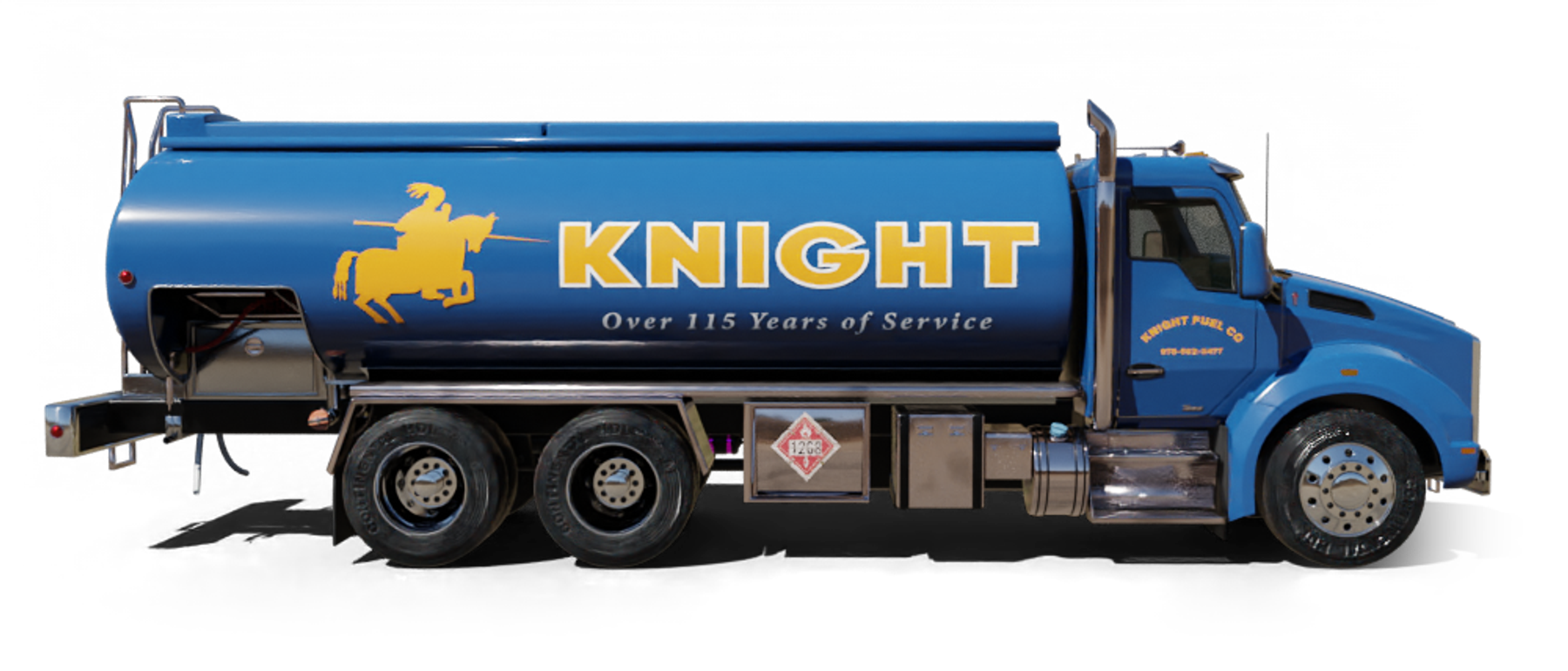 Bell Oil Heating Oil Truck Bell Oil residential home heating oil truck on a street adjacent to the town station with a man walking carrying a brief case in Ronkonkoma, Long Island, New York delivering fuel oil.