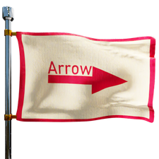 Arrow Oil Company Heating Oil Prices Flag Photo of Arrow Oil Company flag denoting best heating oil prices the company offers