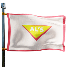 Al's Oil Service Heating Oil Prices Flag Photo of Al's Oil Service flag denoting best heating oil prices the company offers