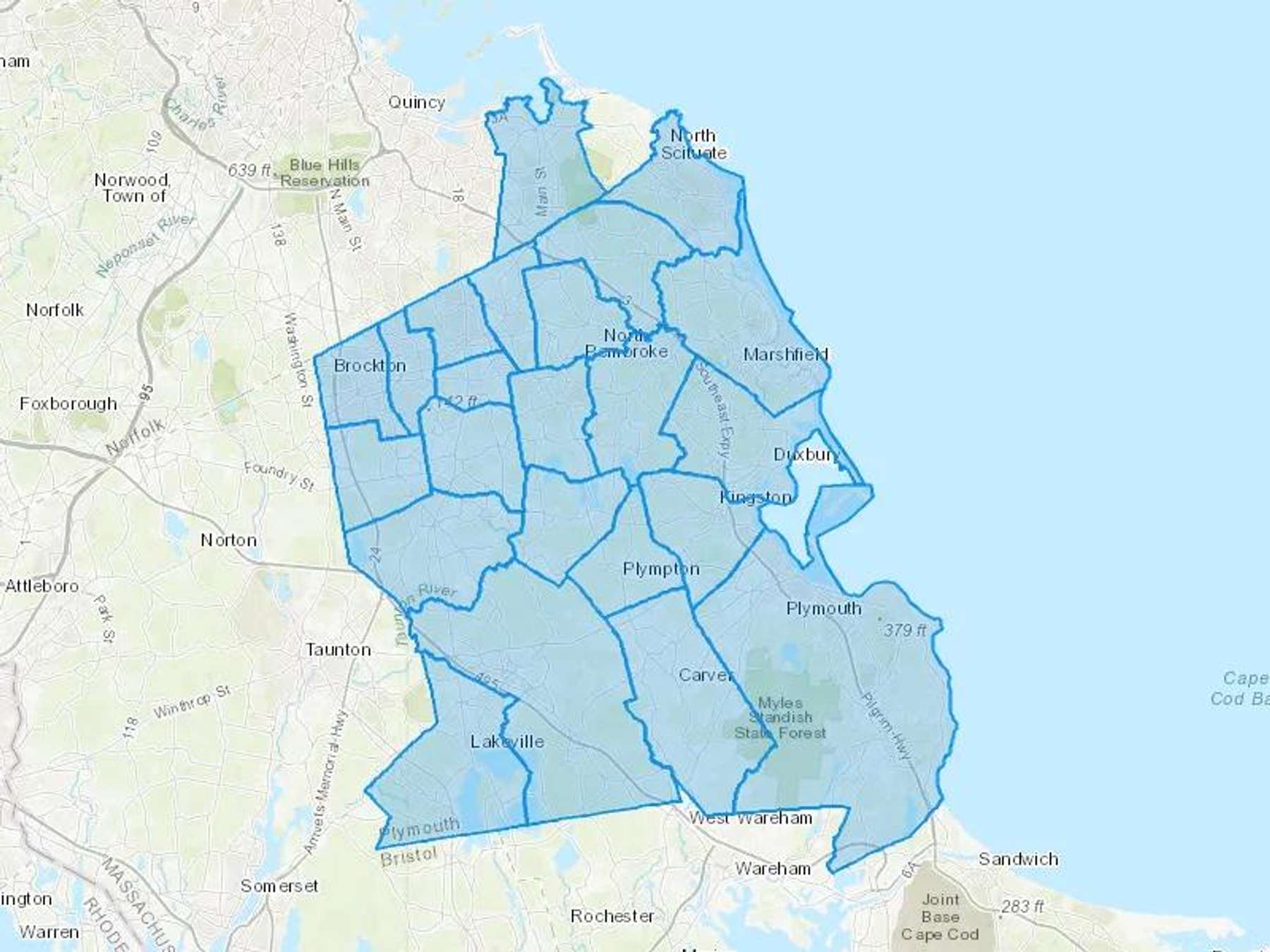 Comfort Temp Oil Cash Heating Oil Delivery Map Map With The Comfort Temp Oil Heating Oil Delivery Area Shaded In Blue
