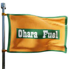 Ohara Fuel Heating Oil Prices Flag Photo of Ohara Fuel flag denoting best heating oil prices the company offers