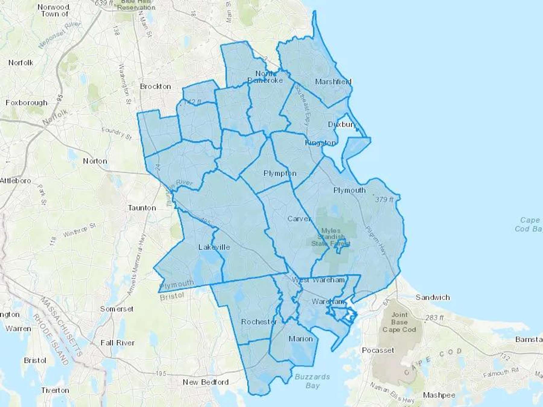 Youngmans Oil Cash Heating Oil Delivery Map Map With The Youngmans Oil Heating Oil Delivery Area Shaded In Blue