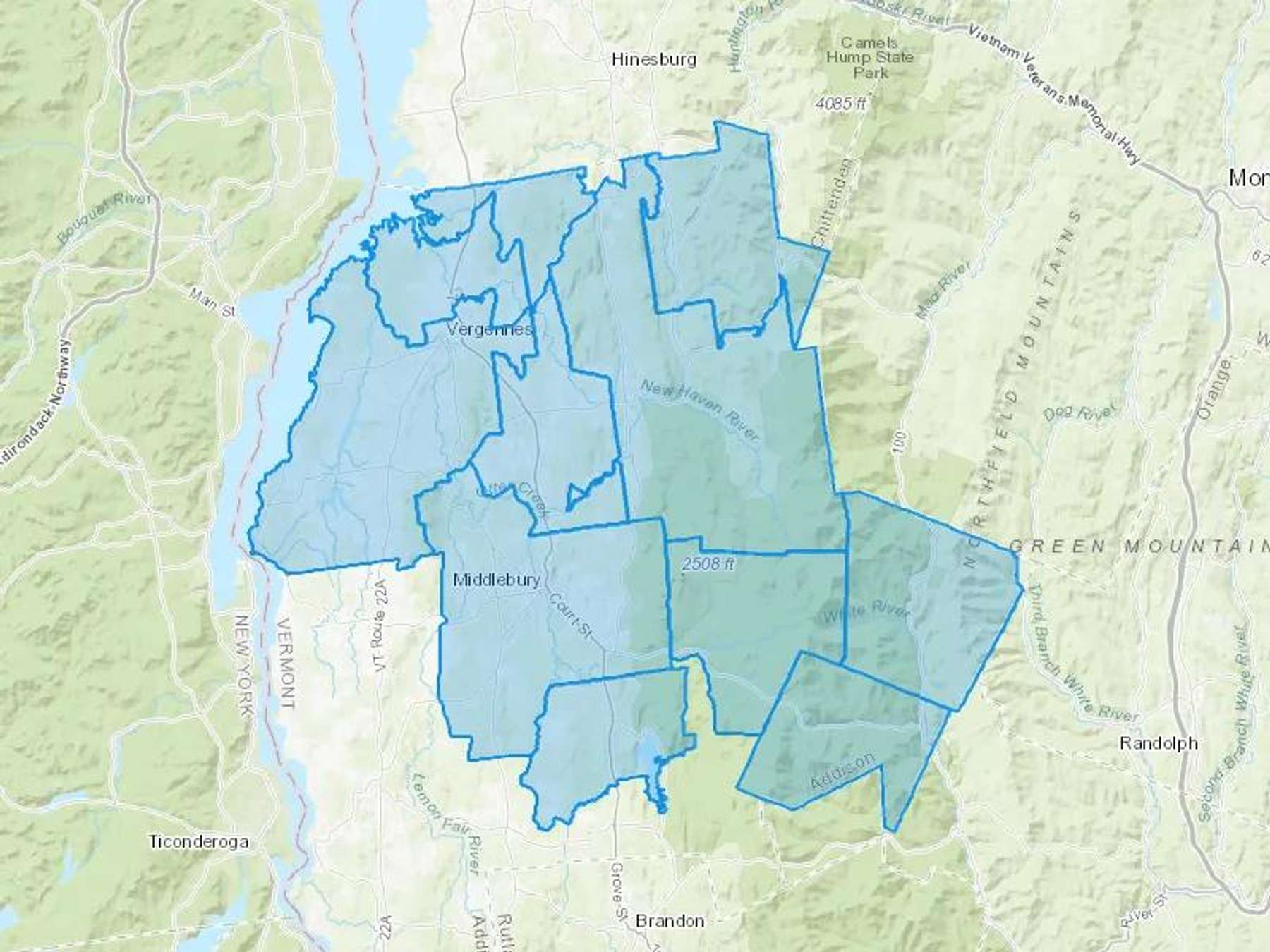 All Star Fuels LLC Cash Heating Oil Delivery Map Map With The All Star Fuels LLC Heating Oil Delivery Area Shaded In Blue