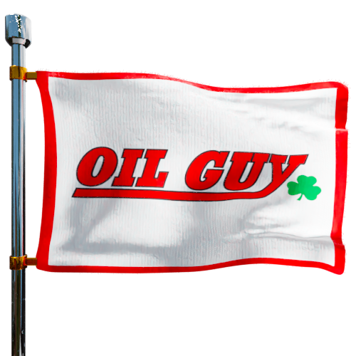 Photo of Oil Guy flag denoting best heating oil prices the company offers