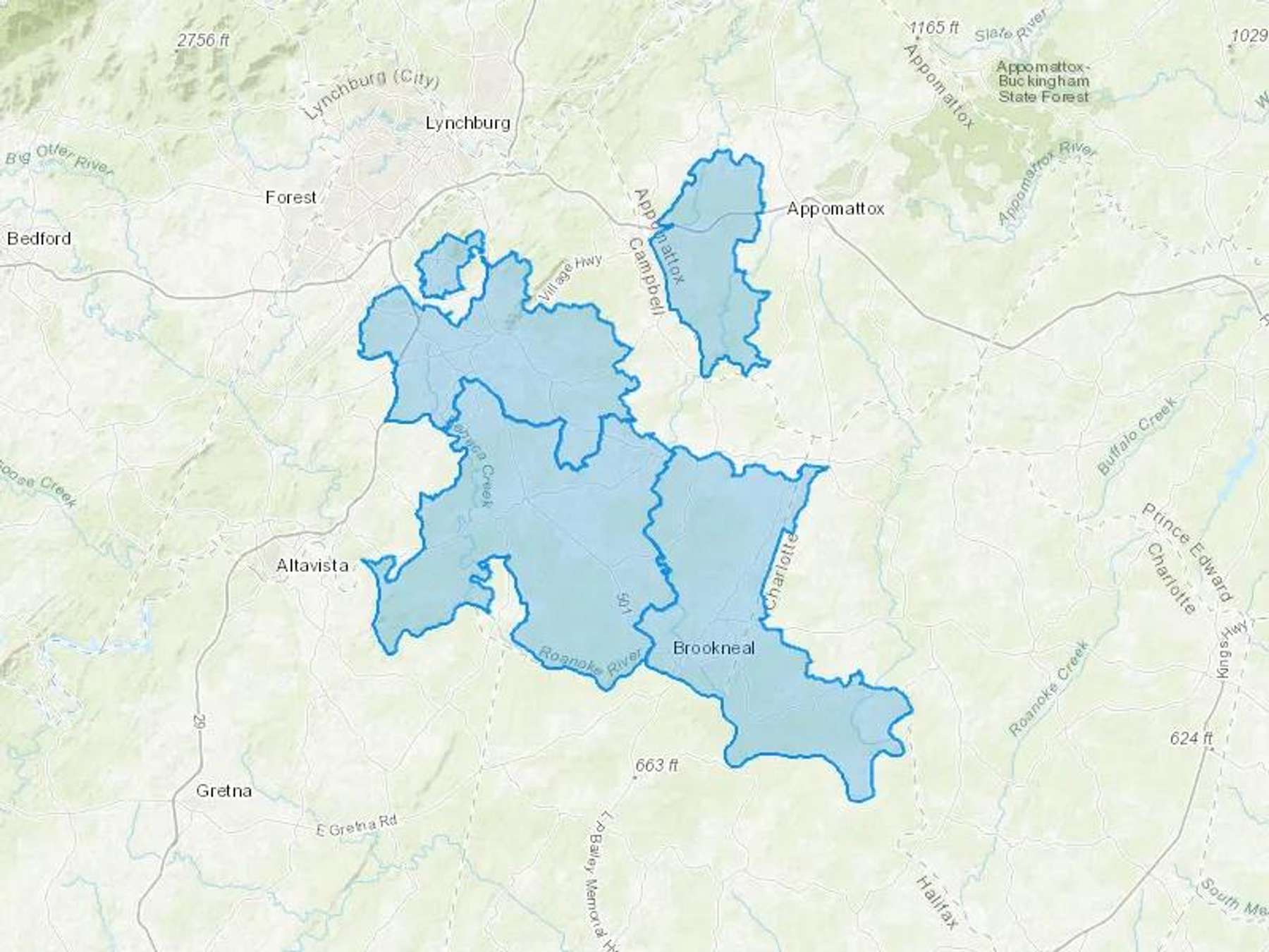 Foster Fuels Inc Cash Heating Oil Delivery Map Map With The Foster Fuels Inc Heating Oil Delivery Area Shaded In Blue