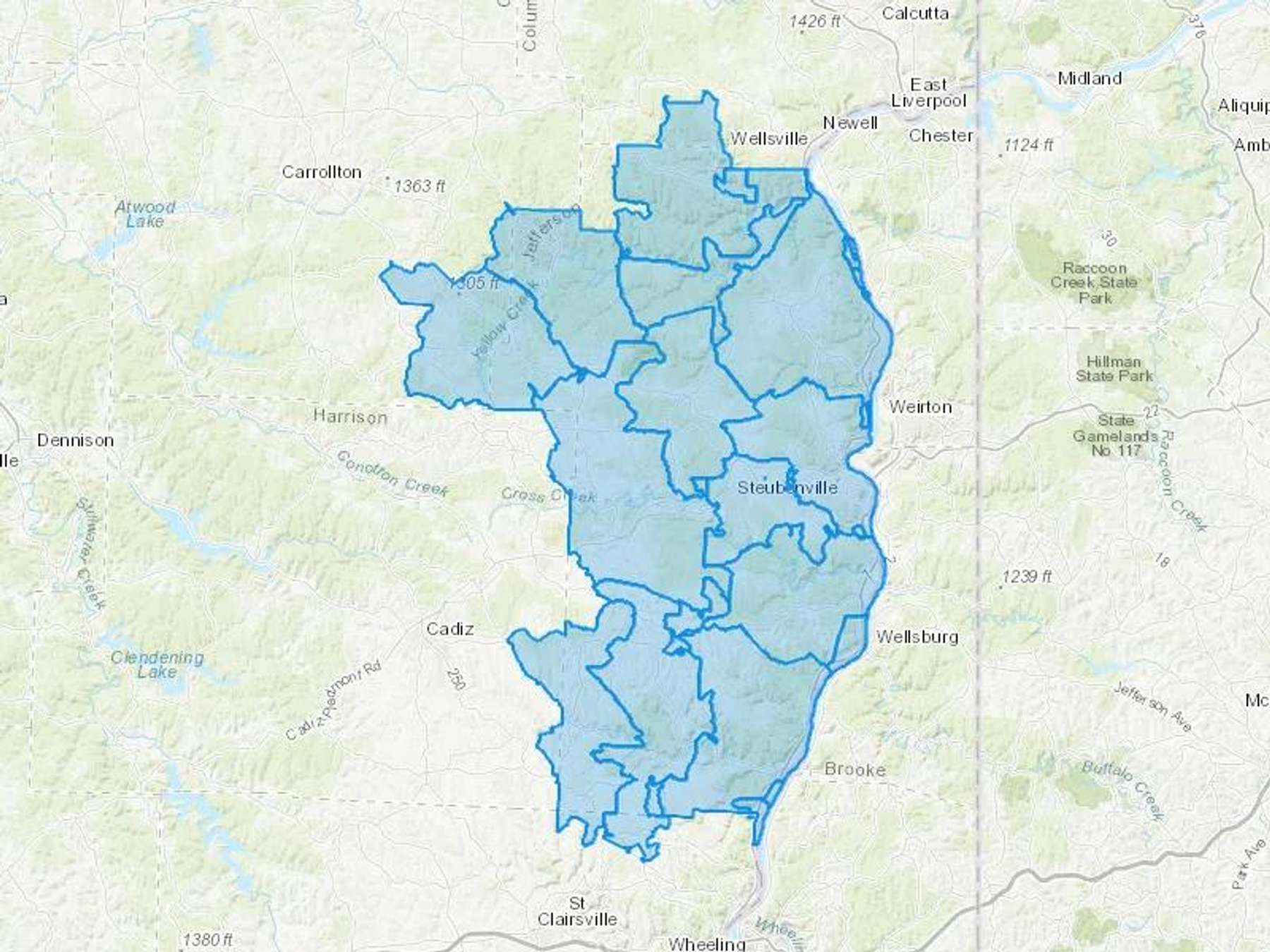 Riley Petroleum Products Llc Cash Heating Oil Delivery Map Map With The Riley Petroleum Products Llc Heating Oil Delivery Area Shaded In Blue