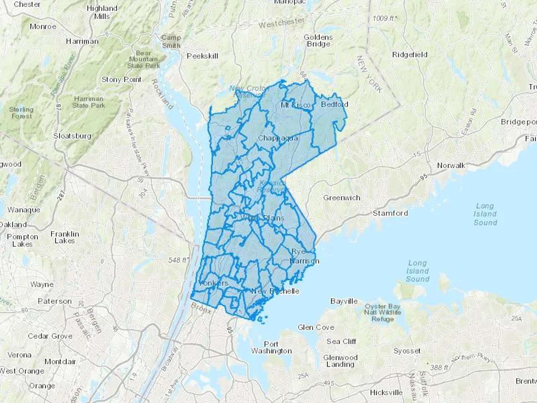 Power Petroleum Services Corp Cash Heating Oil Delivery Map Map With The Power Petroleum Services Corp Heating Oil Delivery Area Shaded In Blue