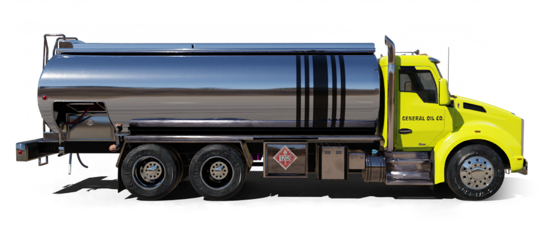 Petro Inc Heating Oil Truck Petro Inc residential home heating oil truck in front of the LIRR station in Lindenhurst, Long Island, New York delivering fuel oil.