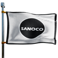 Sanoco Heating Oil Prices Flag Photo of Sanoco flag denoting best heating oil prices the company offers