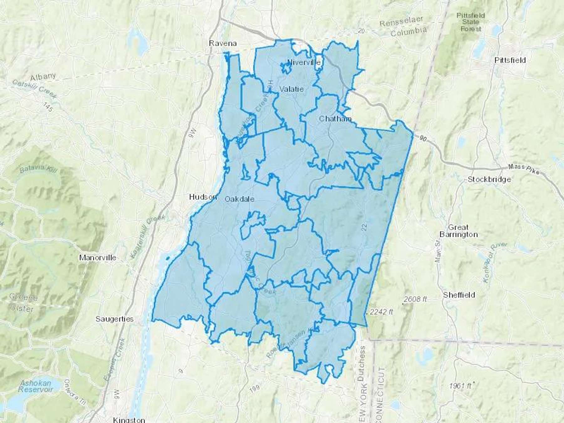 Lucky Petroleum Inc Cash Heating Oil Delivery Map Map With The Lucky Petroleum Inc Heating Oil Delivery Area Shaded In Blue