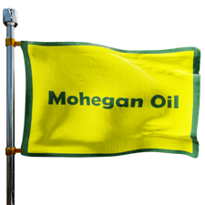 Mohegan Oil Co Heating Oil Prices Flag Photo of Mohegan Oil Co flag denoting best heating oil prices the company offers