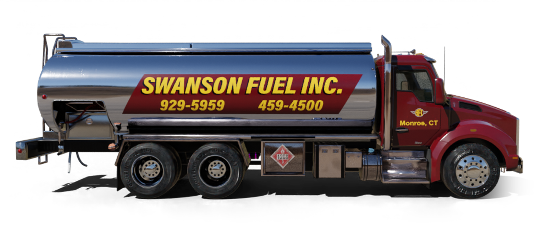 B & H Oil's Heating Oil Truck B & H Oil's Heating Oil Truck parked in front of barbar shop