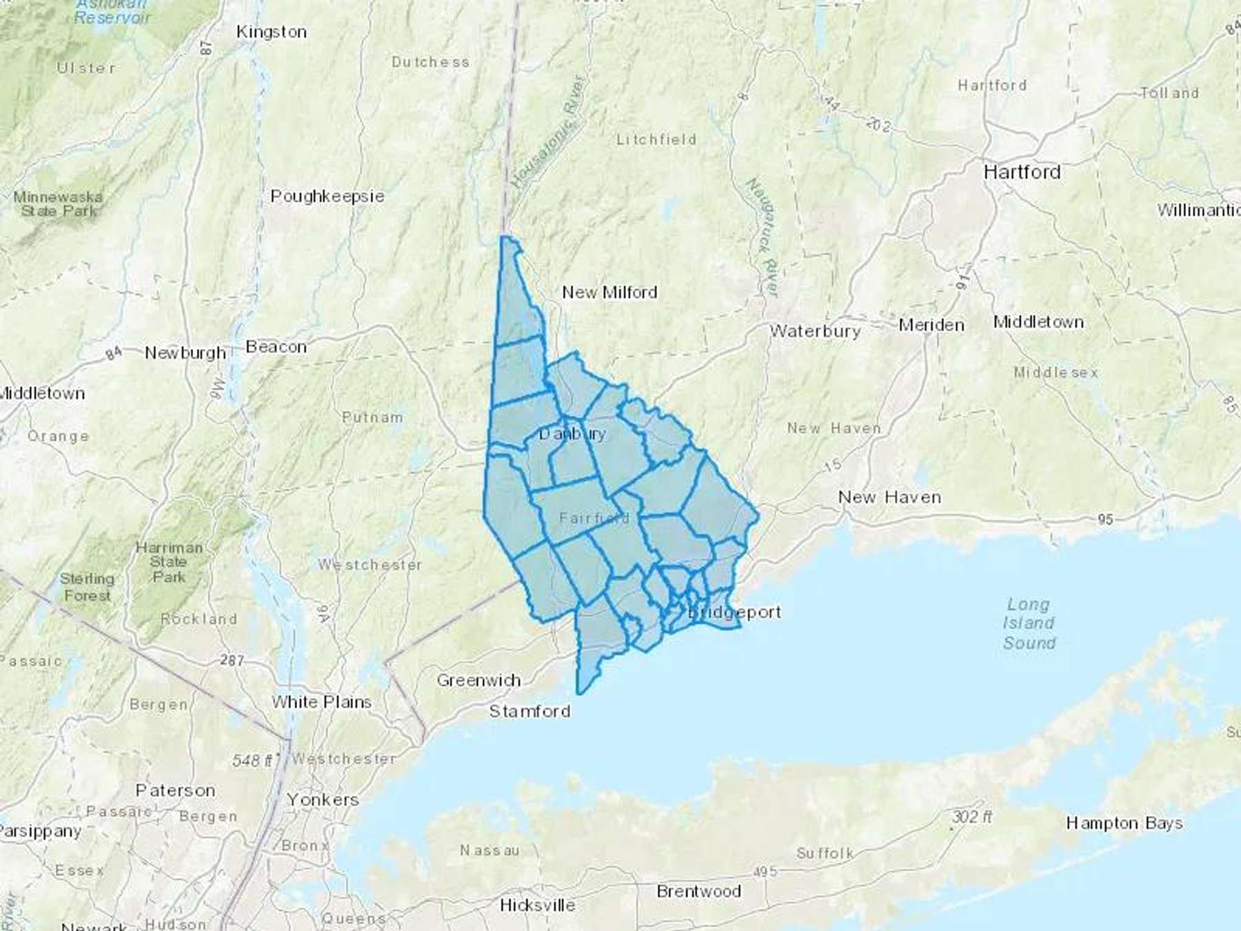 Hometown Fuel Cash Heating Oil Delivery Map Map With The Hometown Fuel Heating Oil Delivery Area Shaded In Blue