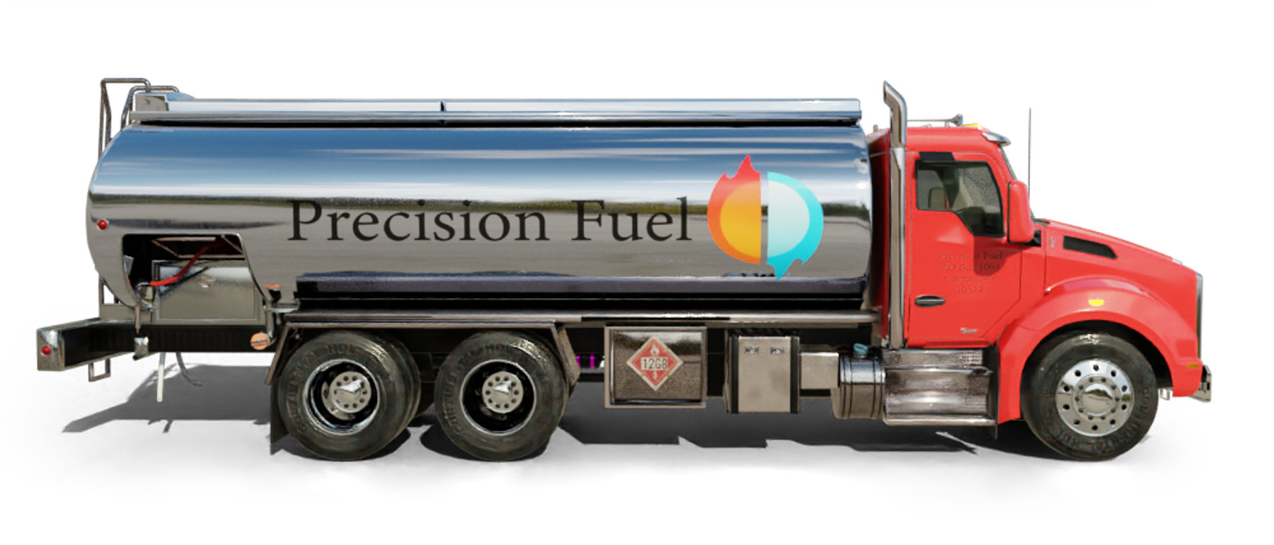 Provident Fuel Heating Oil Truck Provident Fuel residential home heating oil truck in front of an ochre and a gray home in Baldwin, Long Island, New York delivering fuel oil.