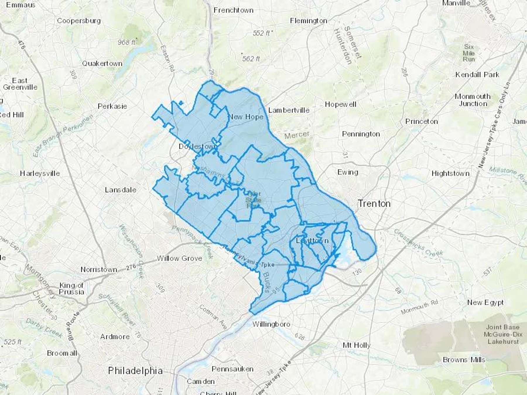 T&M Fuel Llc Cash Heating Oil Delivery Map Map With The T&M Fuel Llc Heating Oil Delivery Area Shaded In Blue