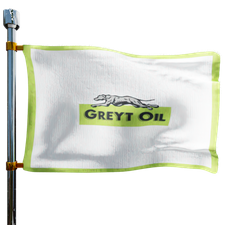 Greyt Oil LLC Heating Oil Prices Flag Photo of Greyt Oil LLC flag denoting best heating oil prices the company offers