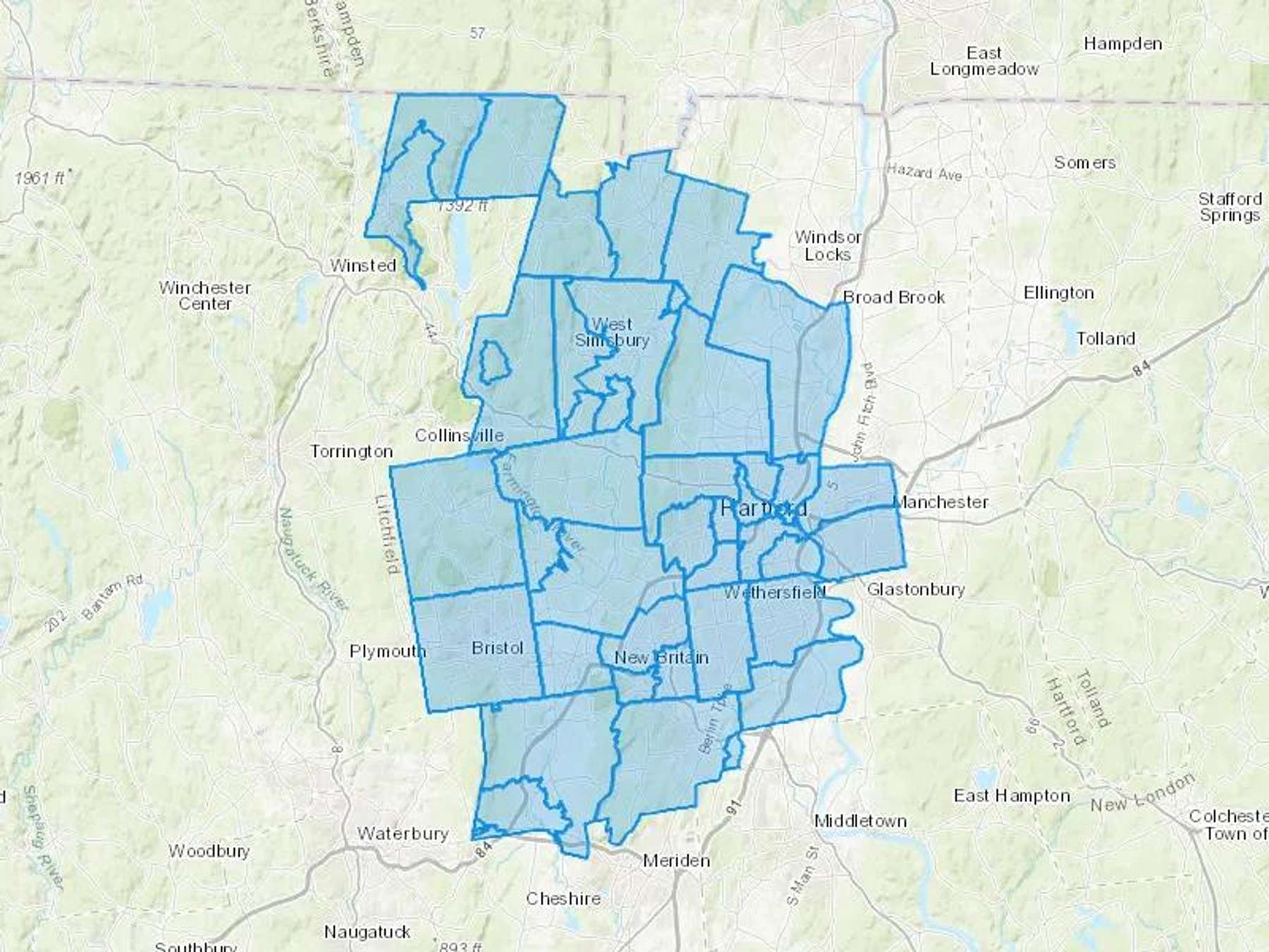 Greyt Oil LLC Cash Heating Oil Delivery Map Map With The Greyt Oil LLC Heating Oil Delivery Area Shaded In Blue