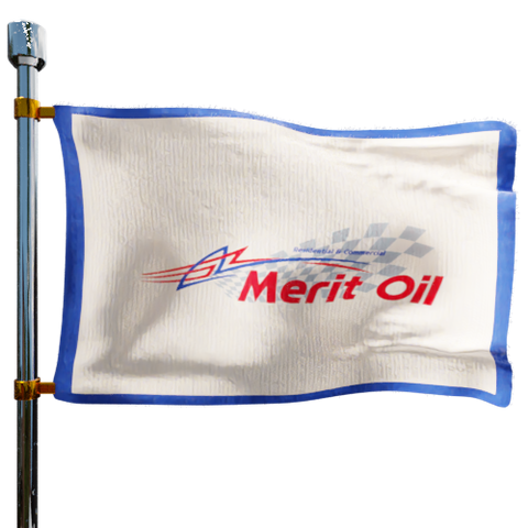 Merit Oil Corporation Heating Oil Prices Flag Photo of Merit Oil Corporation flag denoting best heating oil prices the company offers