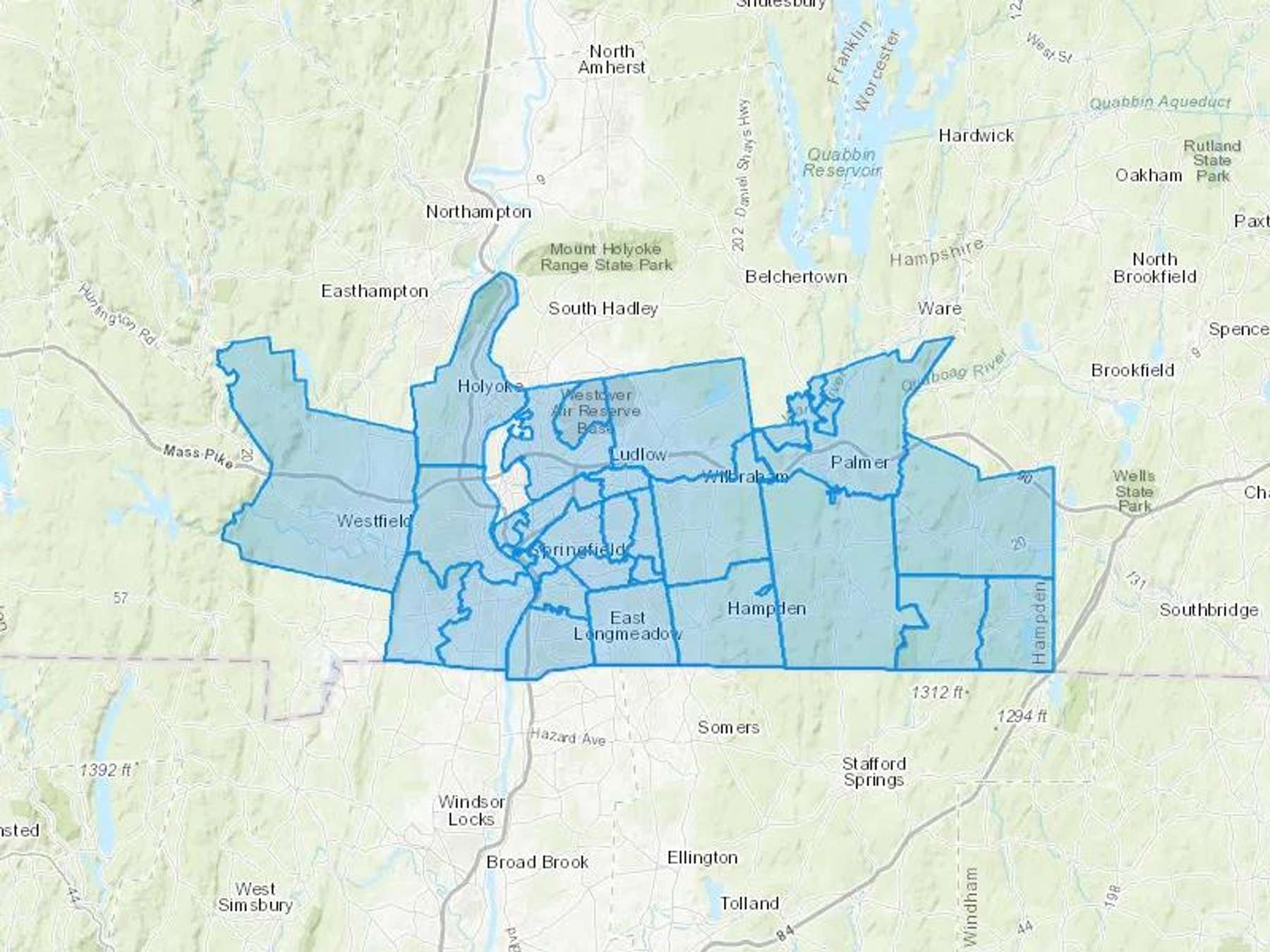 Alves Fuels Cash Heating Oil Delivery Map Map With The Alves Fuels Heating Oil Delivery Area Shaded In Blue