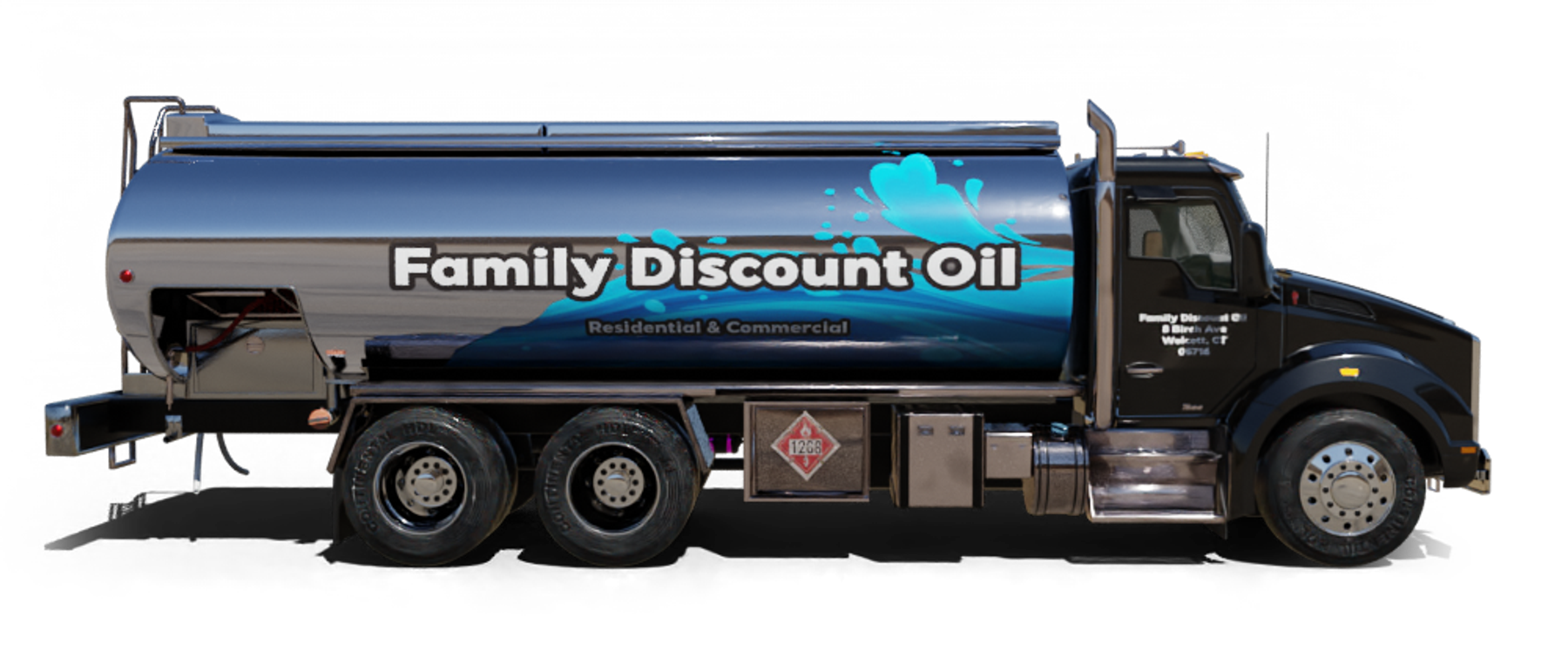 Leo Oil Heating Oil Truck  Leo Oil residential home heating oil truck with a luxury 6 bedroom seaside residence in Central Islip, Long Island, New York delivering fuel oil.