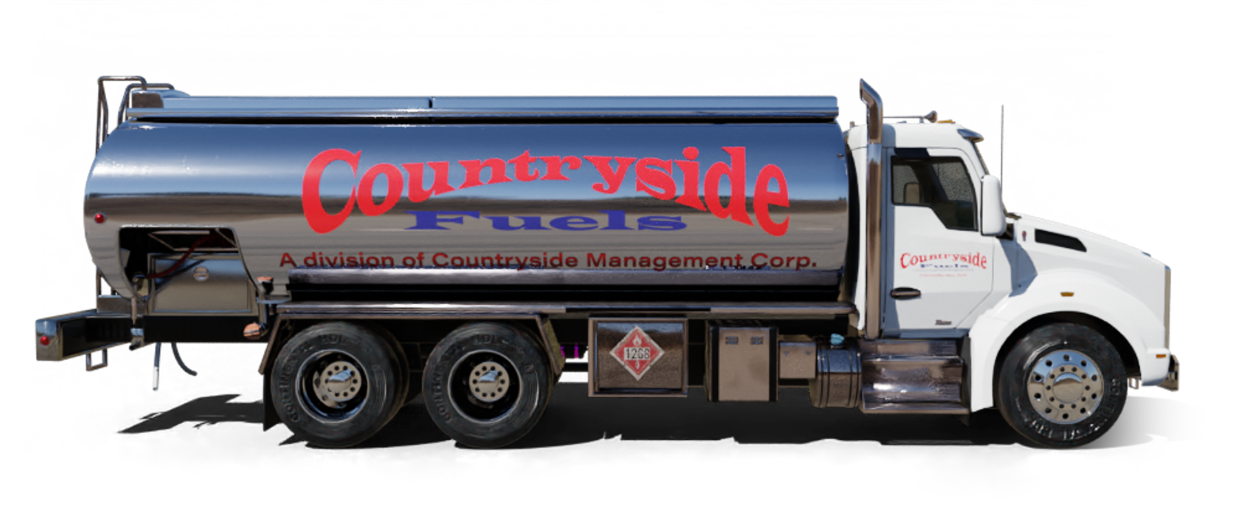 Dart Fuel Heating Oil Truck Dart Fuel residential home heating oil truck in front of an elevated railroad in Lindenhurst, Long Island, New York delivering fuel oil.