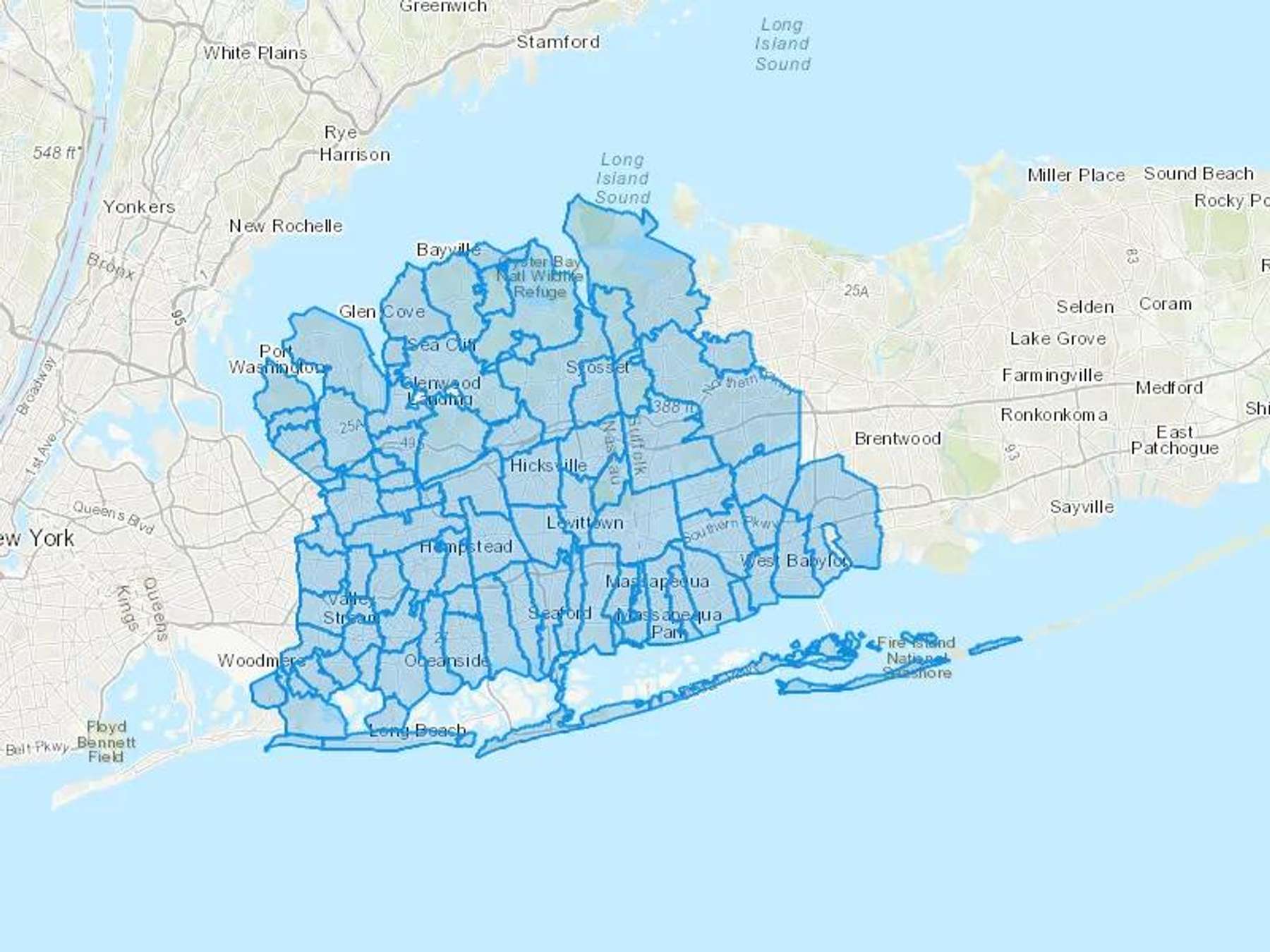 Lion Fuel And Tank Corp Cash Heating Oil Delivery Map Map With The Lion Fuel And Tank Corp Heating Oil Delivery Area Shaded In Blue