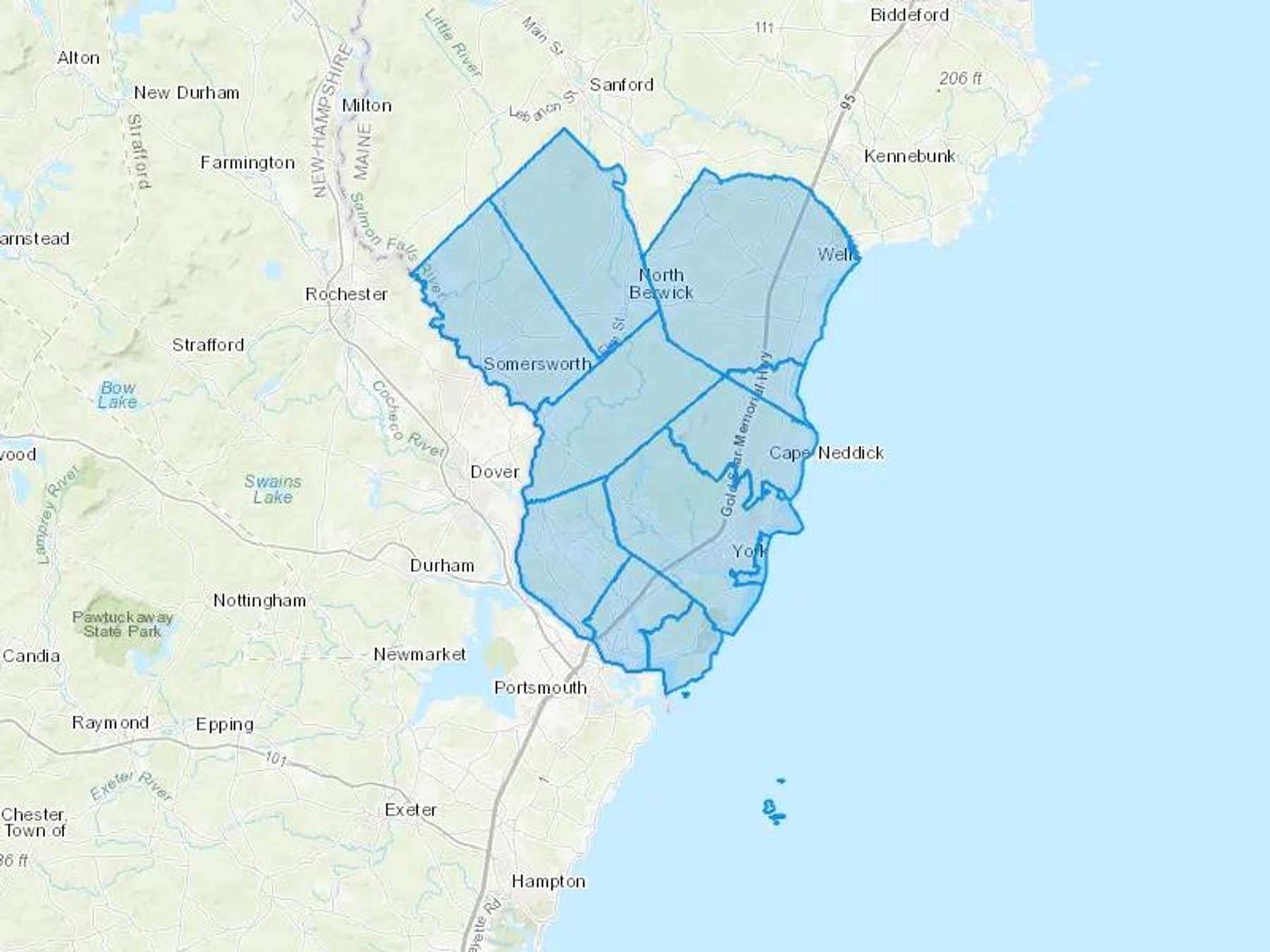 Heatwave Oil Llc Cash Heating Oil Delivery Map Map With The Heatwave Oil Llc Heating Oil Delivery Area Shaded In Blue