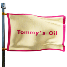 Tommy's Oil Heating Oil Prices Flag Photo of Tommy's Oil flag denoting best heating oil prices the company offers