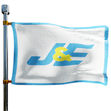 J & E Oil Company Heating Oil Prices Flag Photo of J & E Oil Company flag denoting best heating oil prices the company offers