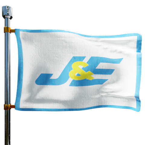 J & E Oil Company Heating Oil Prices Flag Photo of J & E Oil Company flag denoting best heating oil prices the company offers