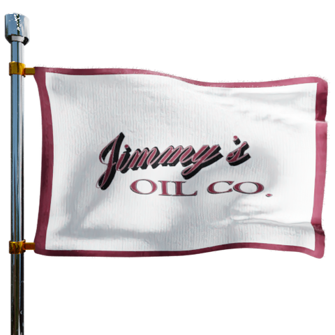 Jimmy's Oil Co Heating Oil Prices Flag Photo of Jimmy's Oil Co flag denoting best heating oil prices the company offers
