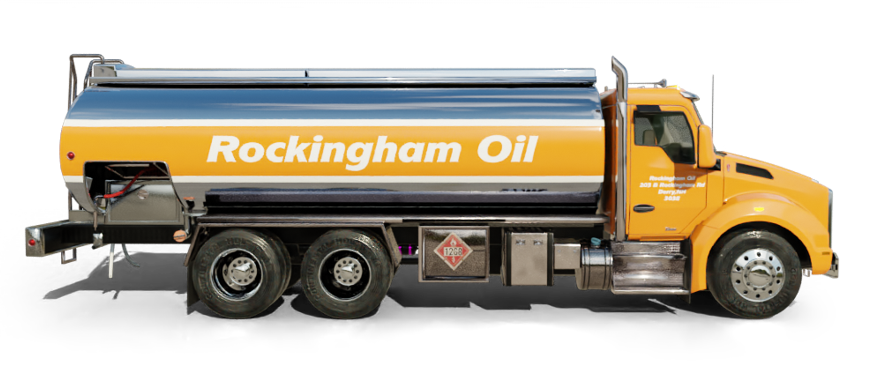 Pioneer Valley Heating Oil and Propane Truck parked at riverside Pioneer Valley Heating Oil and Propane Truck parked at riverside