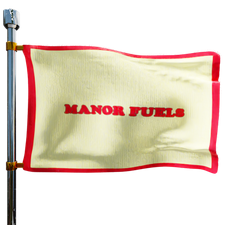 Manor Fuels Heating Oil Prices Flag Photo of Manor Fuels flag denoting best heating oil prices the company offers