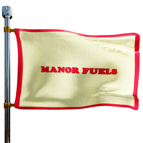 Manor Fuels Heating Oil Prices Flag Photo of Manor Fuels flag denoting best heating oil prices the company offers