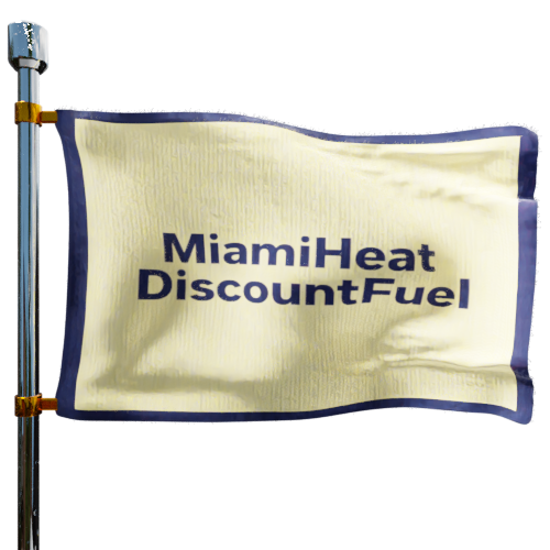 Miami Heat Discount Fuel cash heating oil price logo
