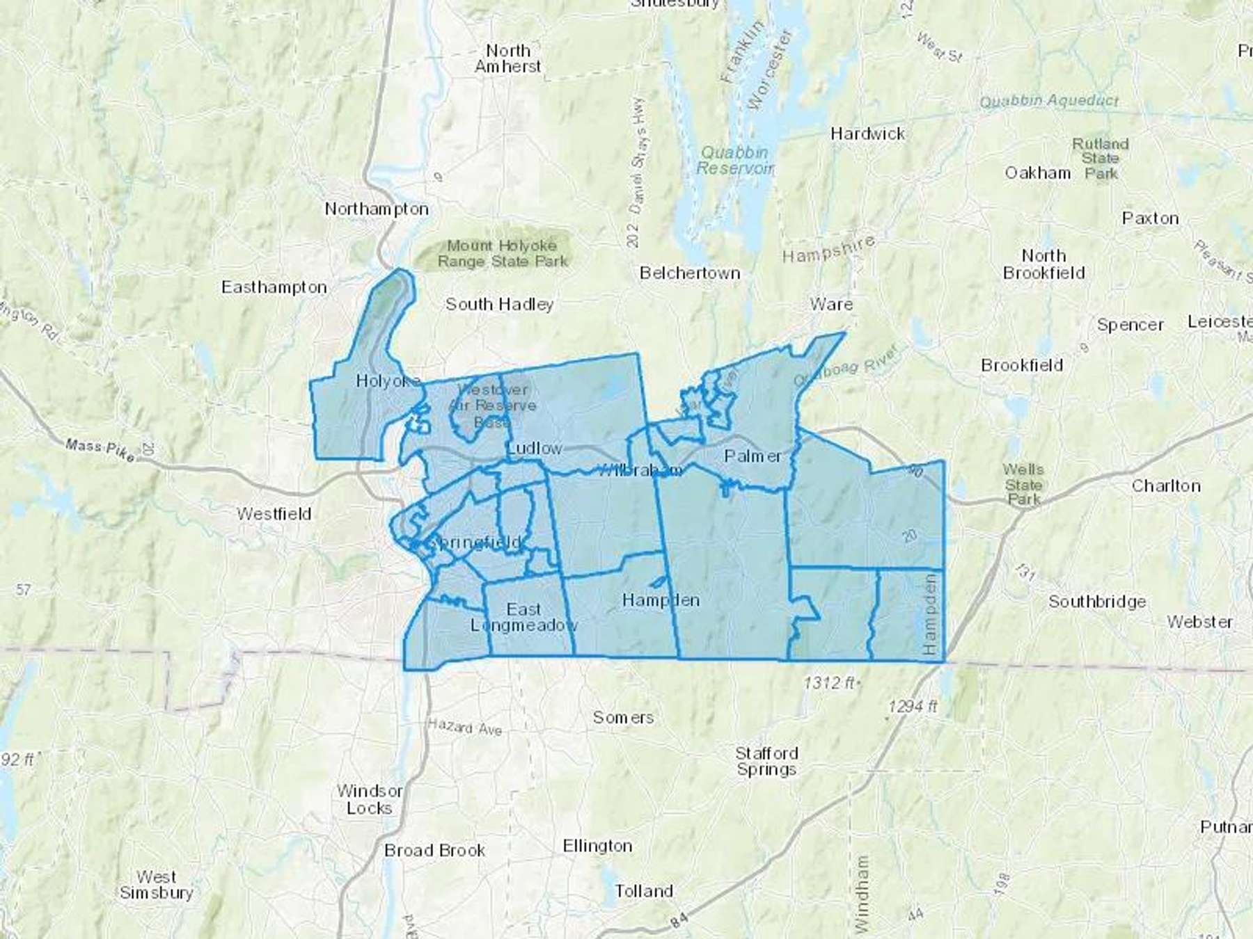 American Discount Oil & Propane Cash Heating Oil Delivery Map Map With The American Discount Oil & Propane Heating Oil Delivery Area Shaded In Blue