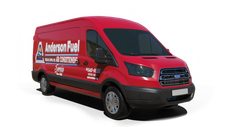Anderson Fuel furnace repair van Photo of a Anderson Fuel furnace repair van