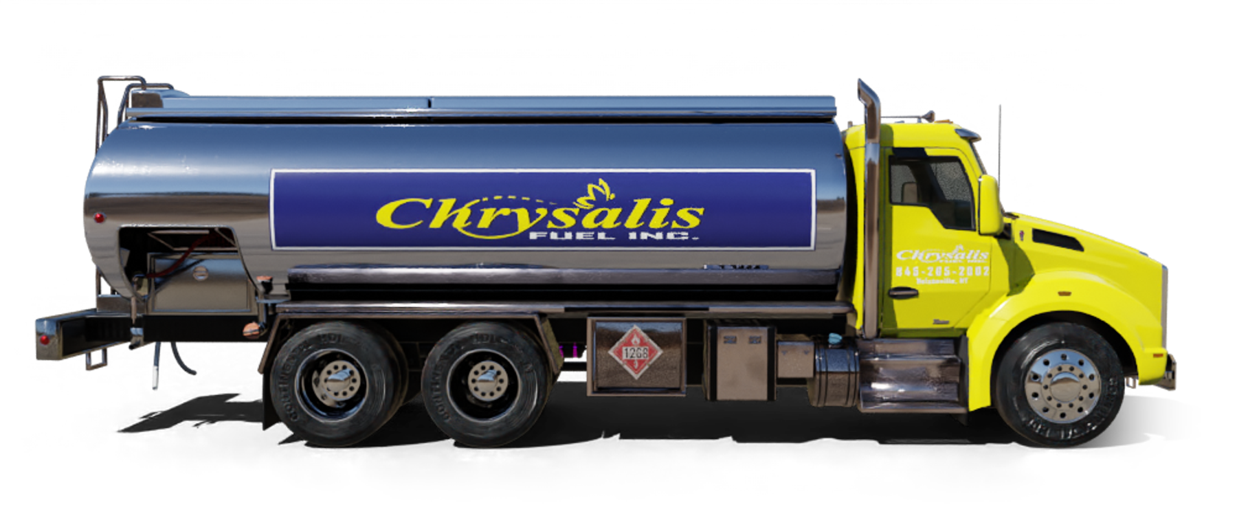 Dave & J Fuel Oil Heating Oil Truck Dave & J Fuel Oil residential home heating oil truck on Suffolk Ave in Brentwood, Long Island, New York delivering fuel oil.